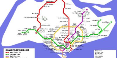 Mtr راستے کا نقشہ سنگاپور