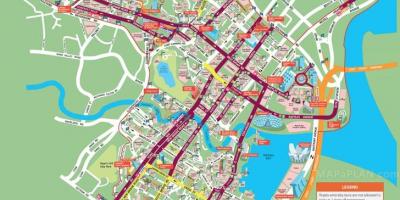سڑک کے نقشے سنگاپور