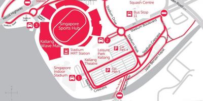 نقشہ سنگاپور کے کھیلوں مرکز