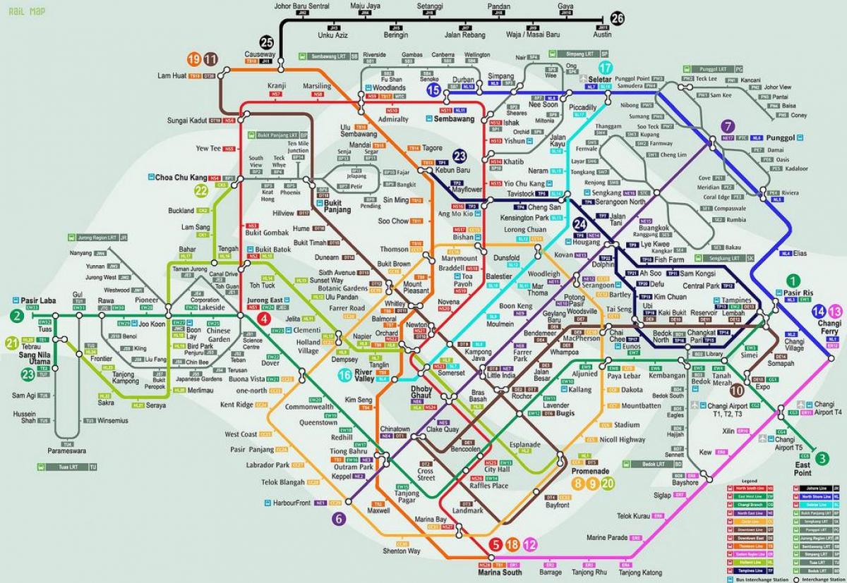 lrt نقشہ سنگاپور