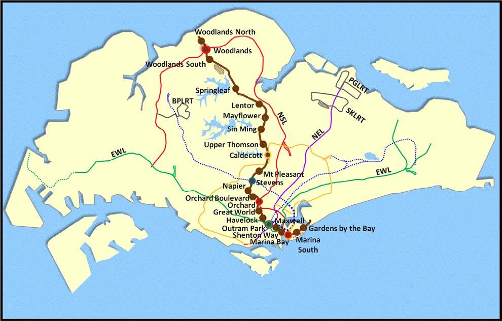 lta mrt نقشہ