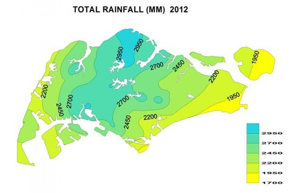 سنگاپور بارش کا نقشہ