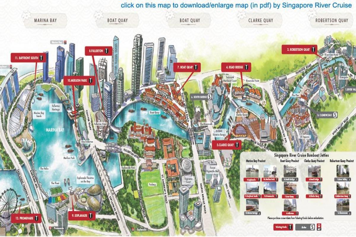 کا نقشہ سنگاپور دریائے کروز