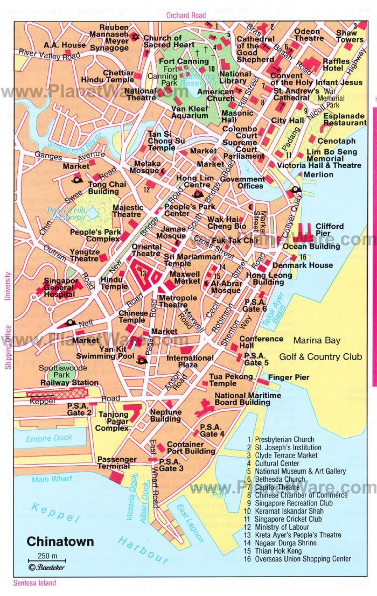 چائنہ سنگاپور کا نقشہ