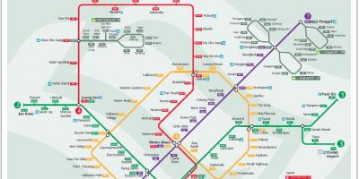 Lrt راستے کا نقشہ سنگاپور
