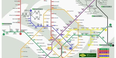 کا نقشہ سنگاپور mrt