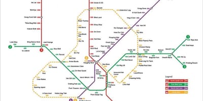 Mrt اسٹیشن کا نقشہ سنگاپور