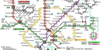 Mrt 7 سٹیشنوں کا نقشہ