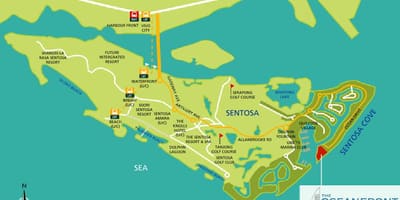 نقشہ کے sentosa