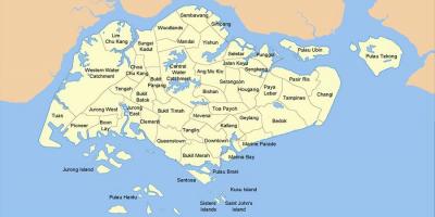 کا نقشہ سنگاپور ملک