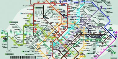 سنگاپور ٹرین اسٹیشن کا نقشہ